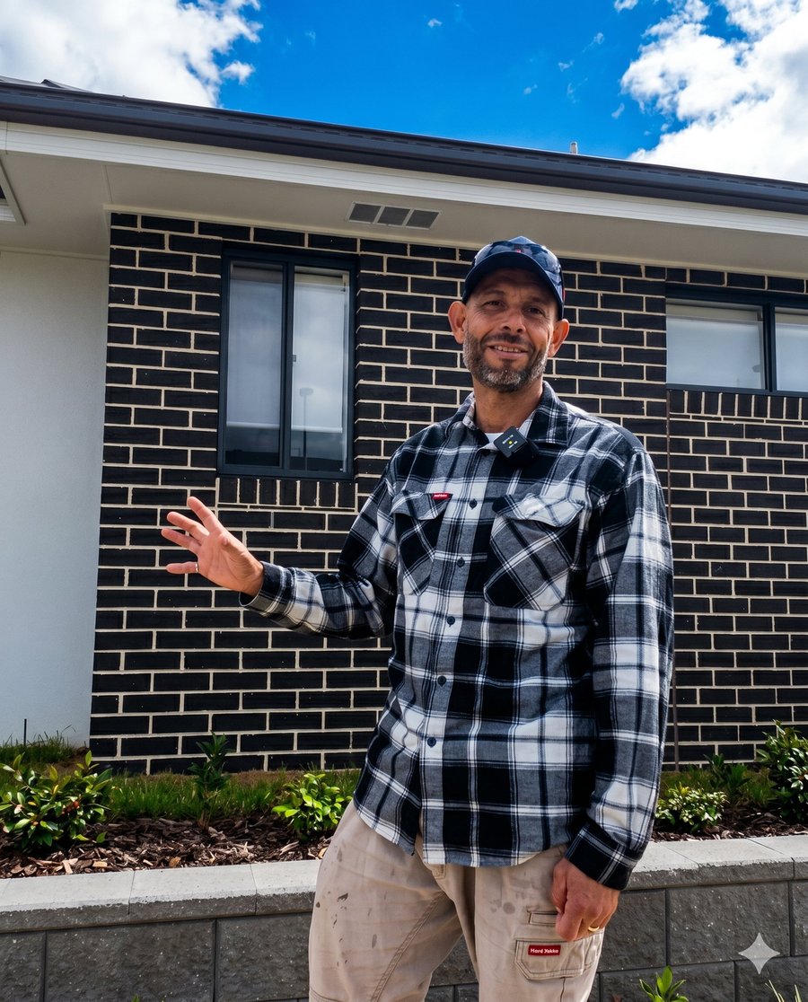 Roque Salazar on site in Melbourne